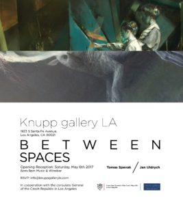 invitation tomas spevak and jan uldrych duo exhibition between spaces, knupp gallery los angeles, 2017, width 1000px